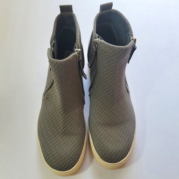Steve Madden platform knitted sneaker wedge in grey Size 7M - Picture 2 of 12